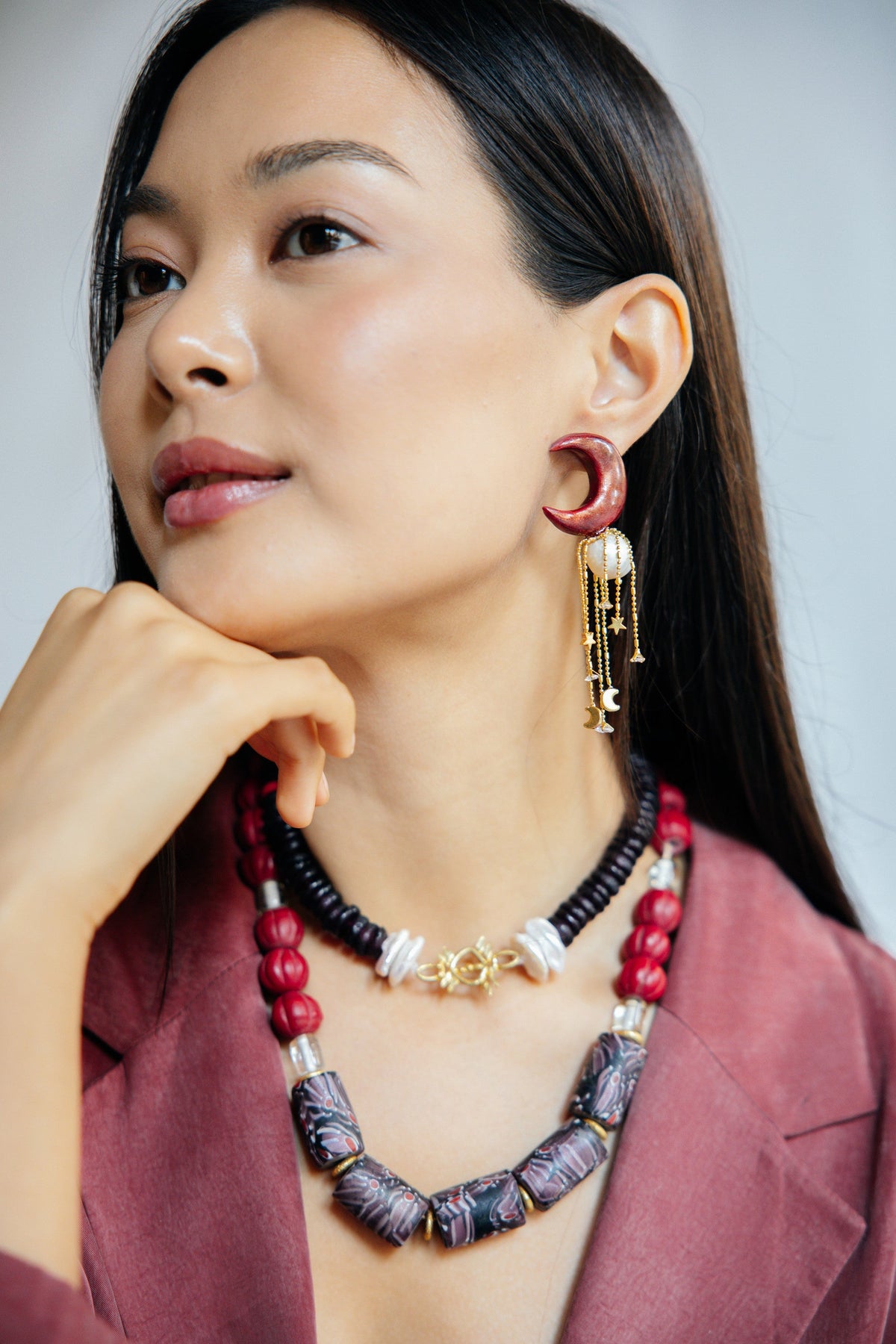 No.20 - Pearl Detailed Choker Necklace - A/W 25-26 Silent Reverie