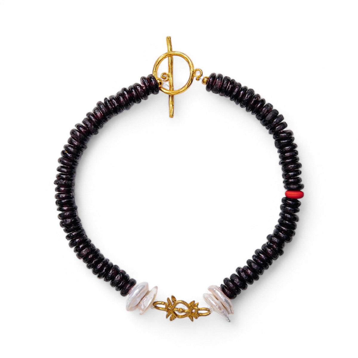 No.20 - Pearl Detailed Choker Necklace - A/W 25-26 Silent Reverie